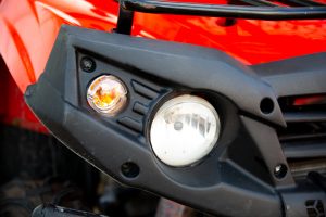 ATV Rental in Philipsburg, St Maarten, Quad, 4 Wheelers 400cc at SXM Rally Tours, ATV front light & flasher
